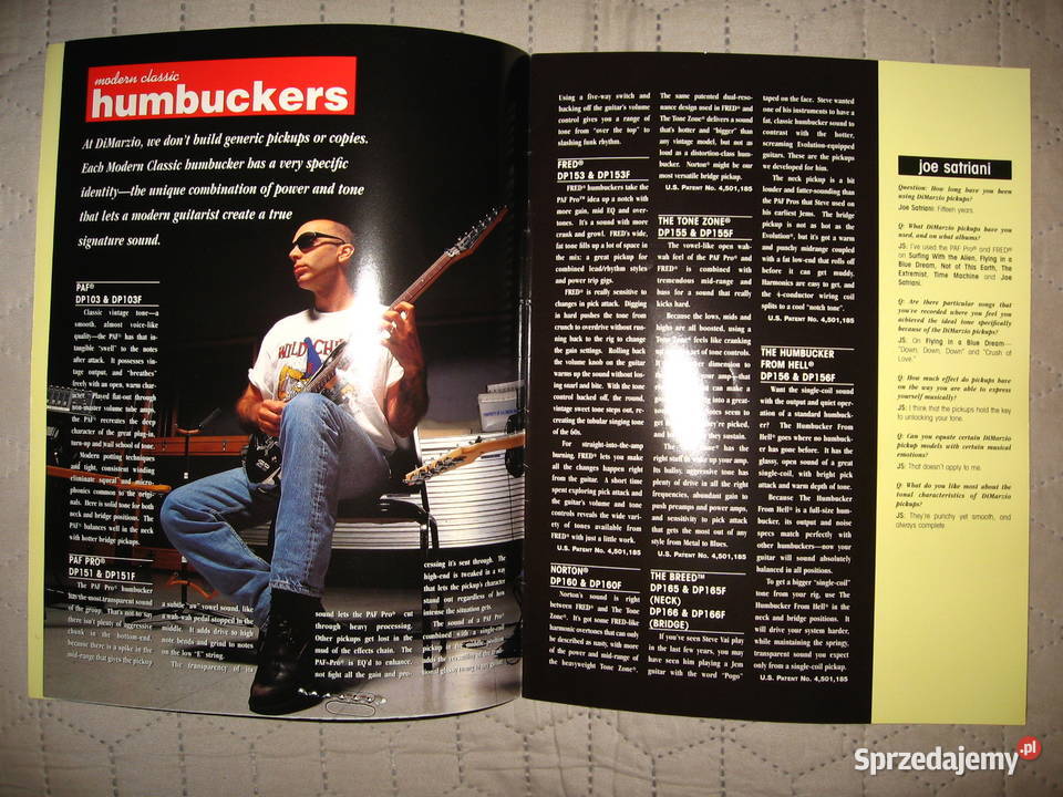 Di Marzio Pickups 1996 catalog katalog Kępice