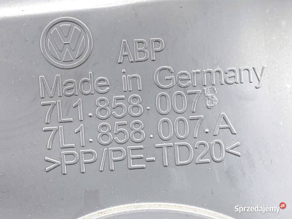 SCHOWEK PASAŻERA VW TRANSPORTER T6 Bus 7L1858007 osobowe Schowki, półki