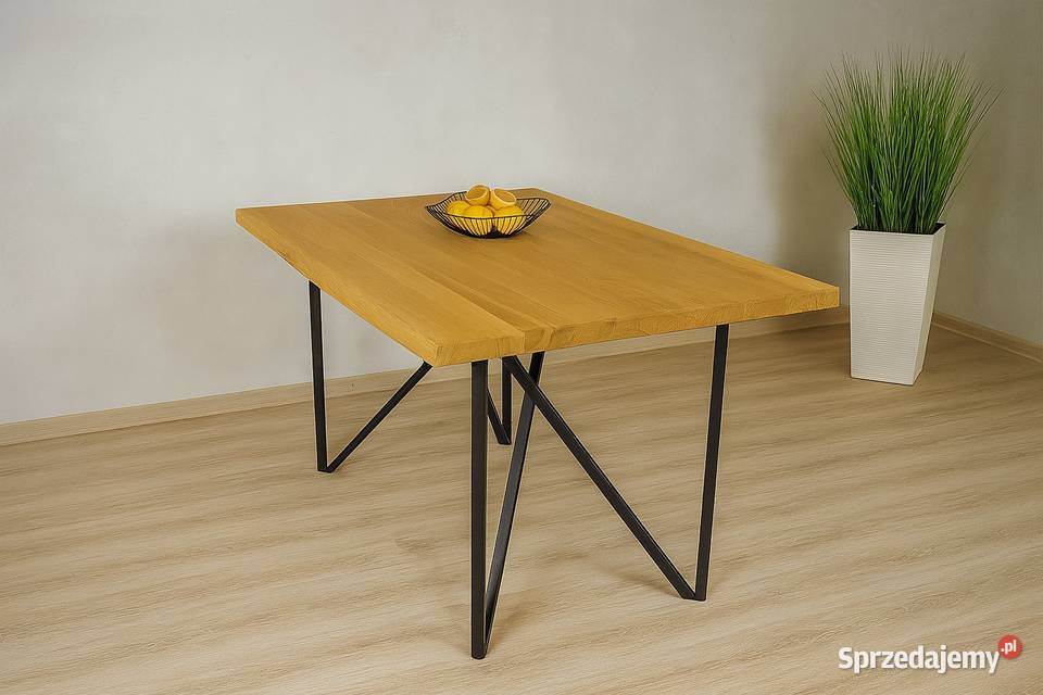 Stół Dębowy LOFT 100 Lite Drewno DĄB Rozkładany Łódź