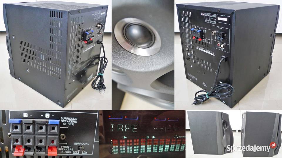 Kenwood RXD700 wieża HIFI kolumny 3way 400W Bass Godziesze Wielkie