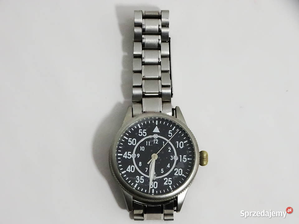 Replika męskiego mechanicznego zegarka pilota z Biłgoraj