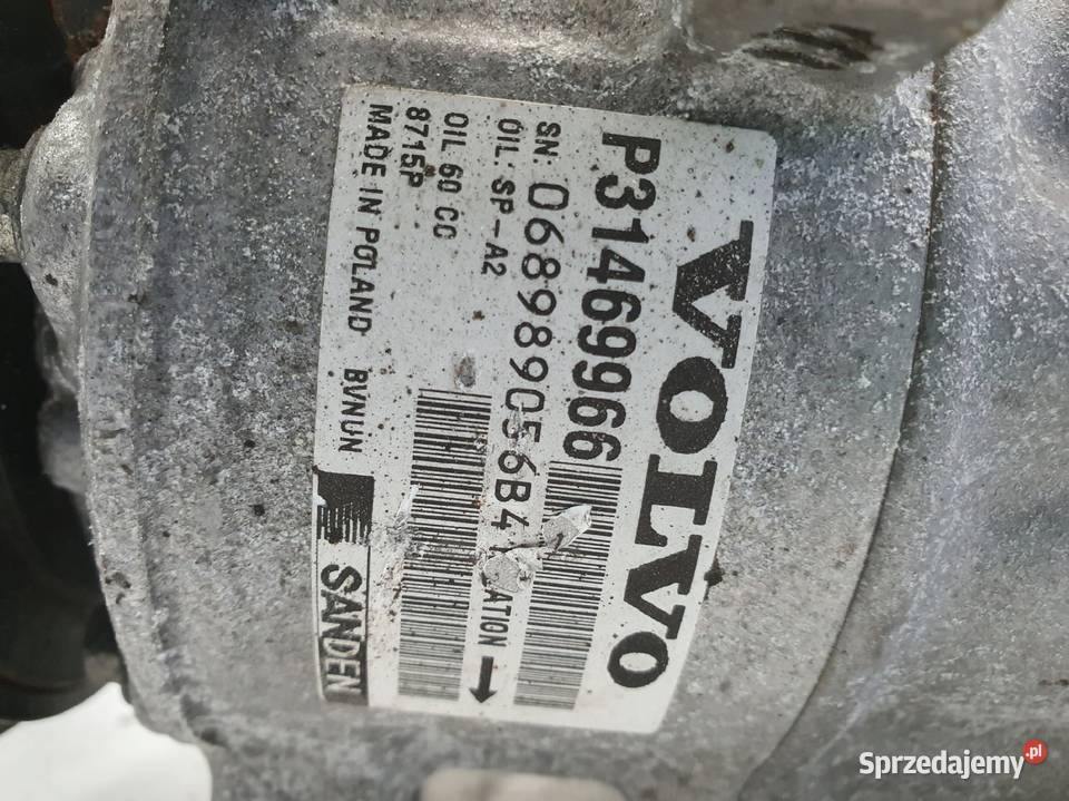 SPRĘŻARKA KLIMATYZACJI Volvo V90 II 20 D4