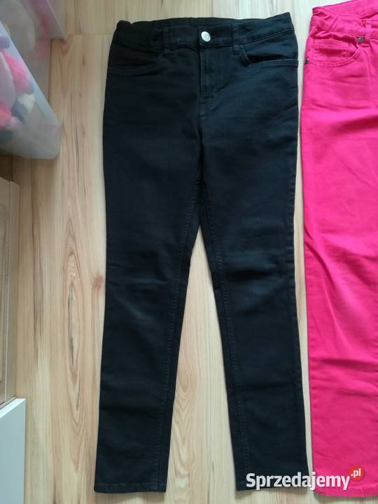 Spodnie czerwone czarne x 2152 1112 lat H&M Budczyce