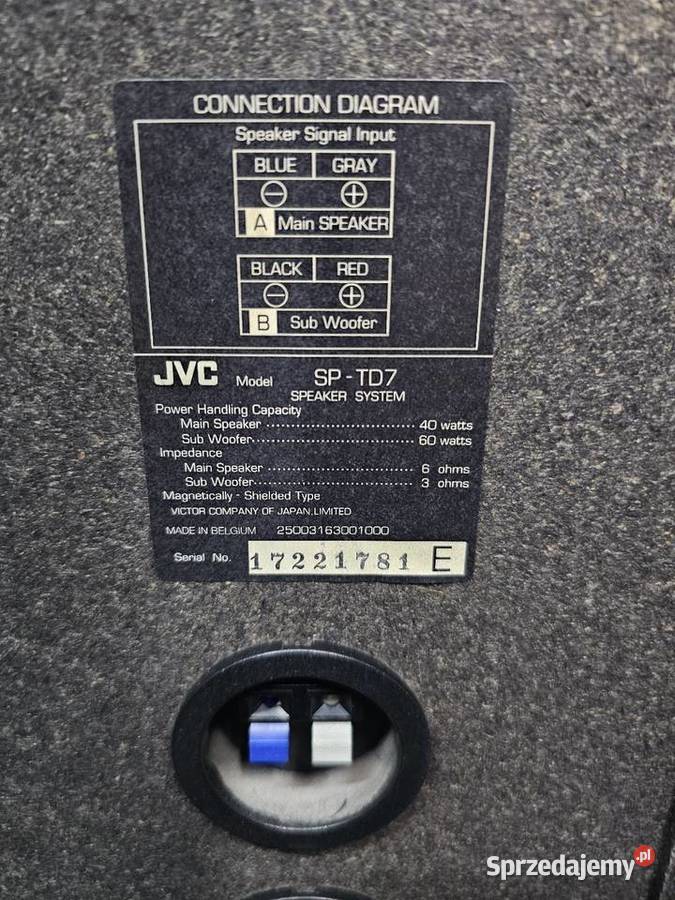 Kolumny stereo JVC SPTD7 Kraków