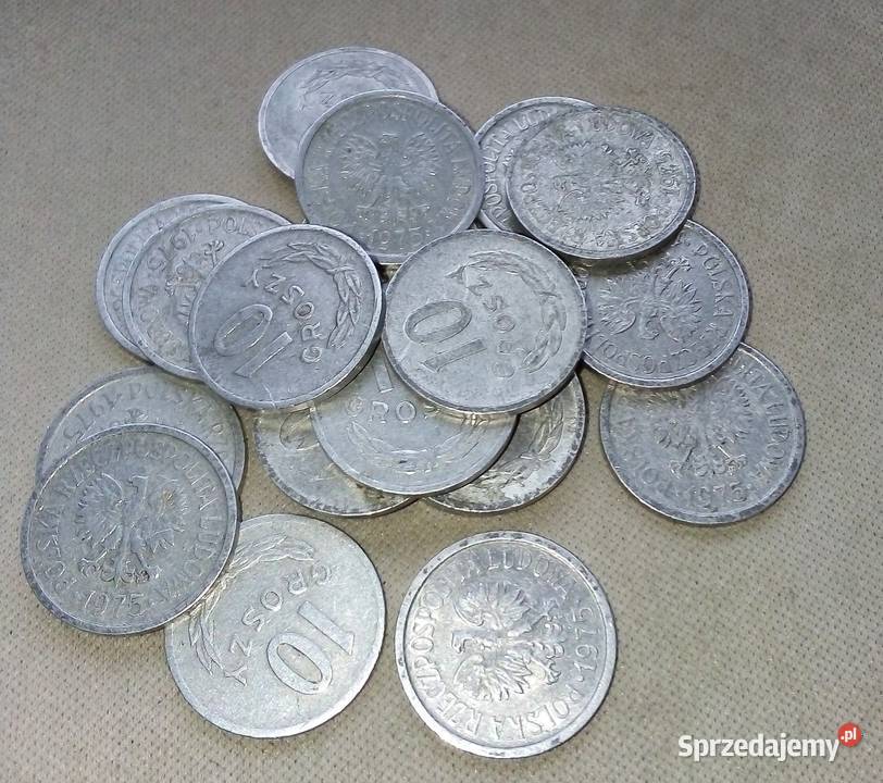 POLSKA10 GROSZY1975 r zzmAL19 SZTUK mazowieckie Legionowo