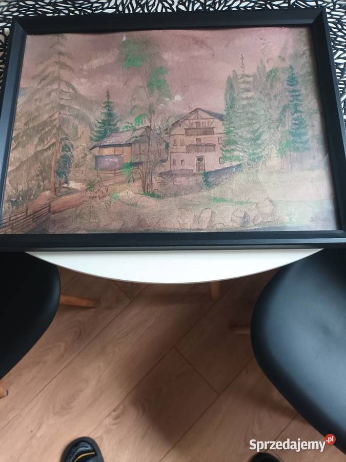 Sprzedam stary obraz akwarela Malbork