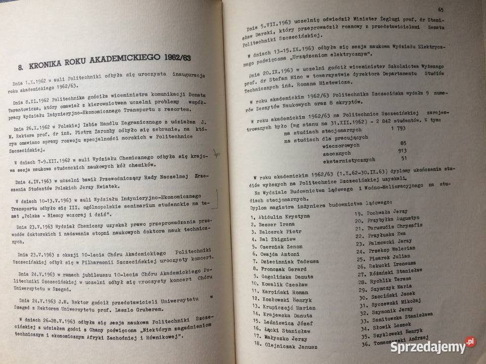 3284 Politechnika Szczecińska Skład Wykłady