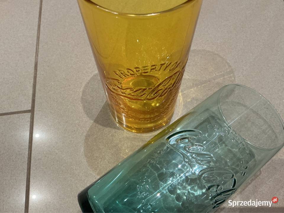 Szklanki Kolekcjonerskie Coca Cola 2 Sygnowane Nowa Sól