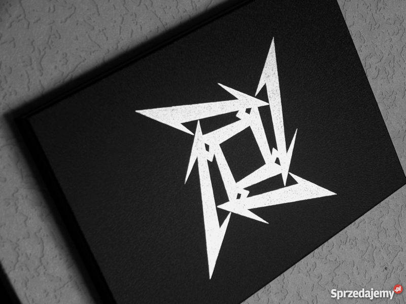 Metallica logo Obraz ręcznie grawerowany na Dekoracje i ozdoby Sandomierz