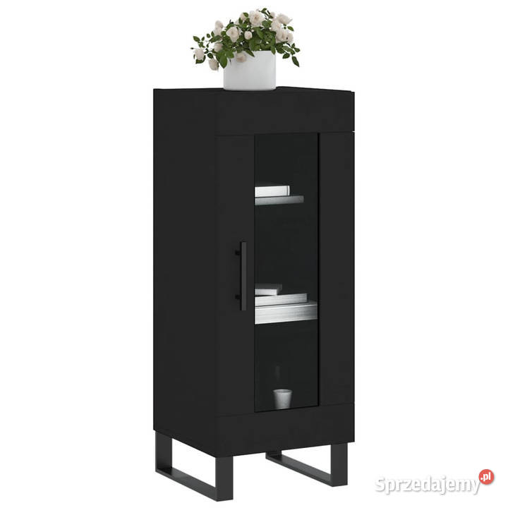 Szafka czarna 345x34x90 materiał drewnopochodny mazowieckie Warszawa