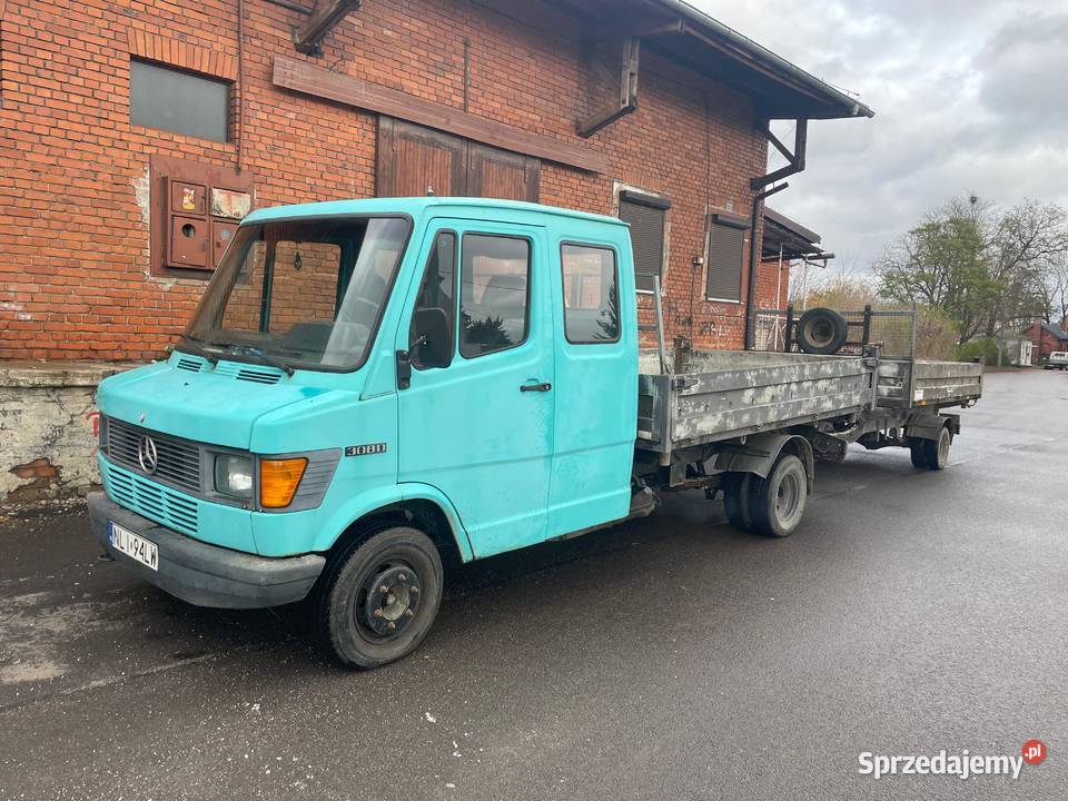 Mercedes Benz 308D 30 Kaczka Wywrotka Przyczepa