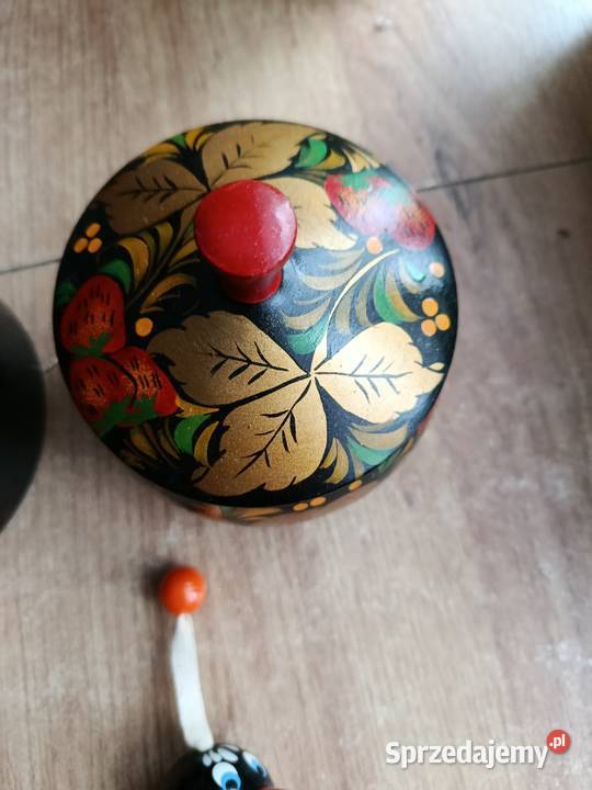 Zestaw drewniane ozdoby ręcznie malowane