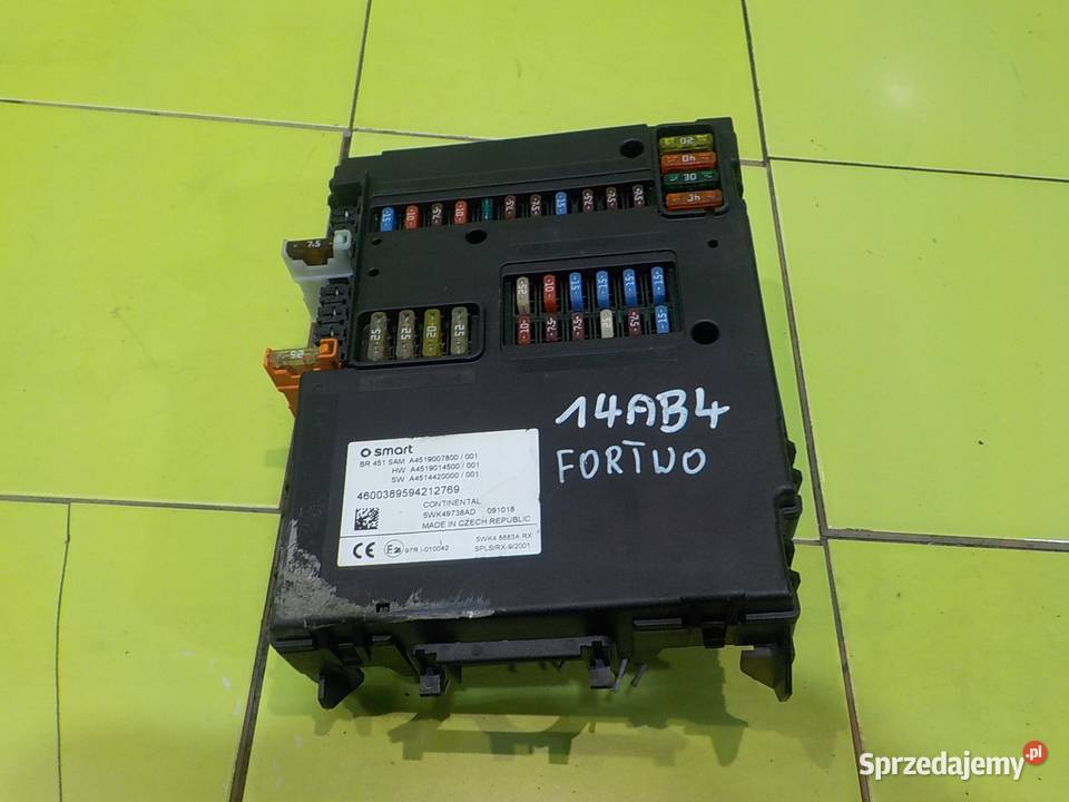 SMART FORTWO III 451 08 CDI 09r skrzynka mazowieckie Suków