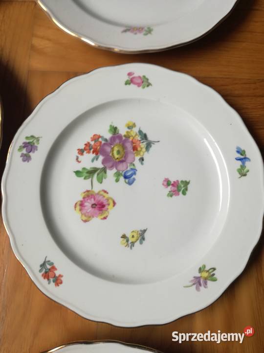 Porcelana Potschappel Dresden komplet 6 talerzy Jastrzębie-Zdrój