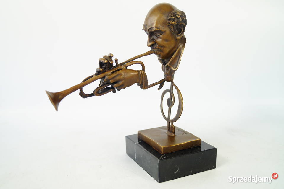Figura z brązu rzeźba muzykant prezent Gizałki