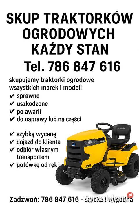 SKUP TRAKTORKÓW DO TRAWY TRAKTORKI KOSIARKI Katowice