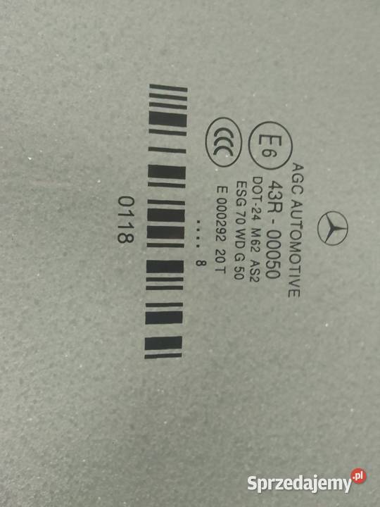 Szyba boczna lewa Mercedes w222 2018