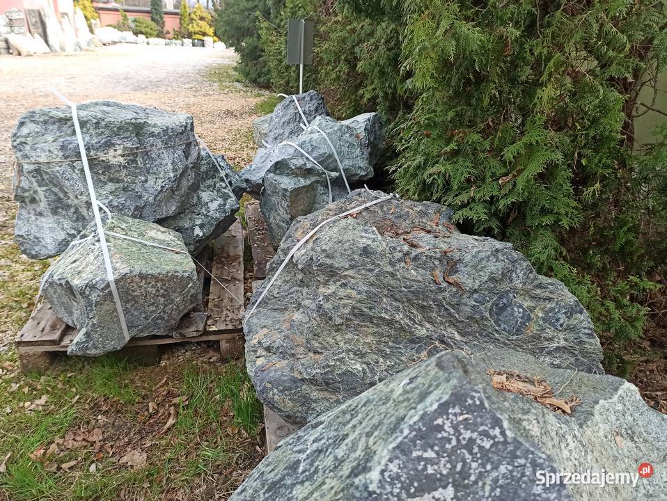 Głaz Zielony serpentynit Duże głazy Kamień Jaworzno