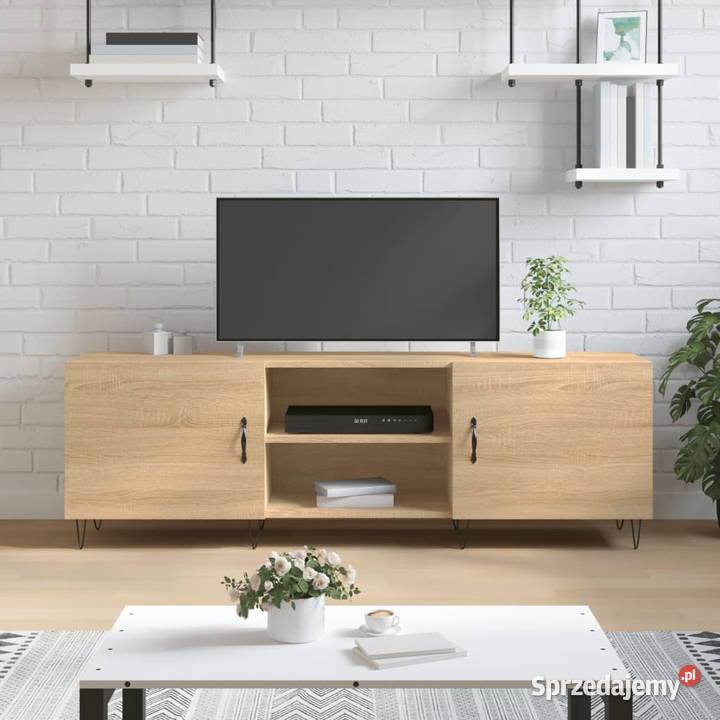 Szafka TV dąb sonoma 150x30x50 materiał Warszawa