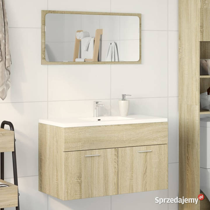 Szafka pod umywalkę dąb sonoma 80x385x46 płyta Warszawa