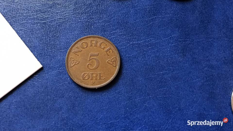 Stare monety 5 ore 1957 Norwegia Lesko sprzedam