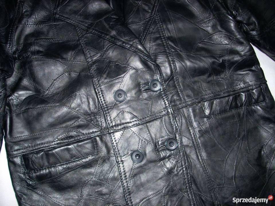 Płaszczyk Kurtka Skóra nat NOWA L XL czarny małopolskie Nowy Sącz sprzedam