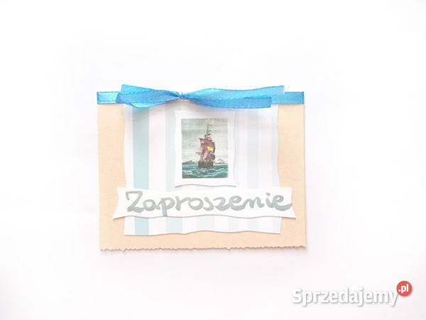 pastelowe zaproszenia ogólne żeglarskie Olsztyn
