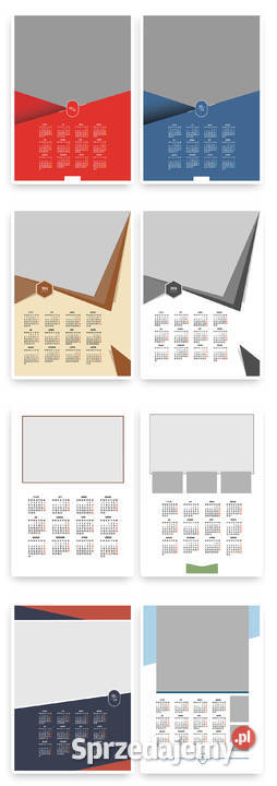 Foto Kalendarze A3 szablony kalendarium 2024 Kraków sprzedam