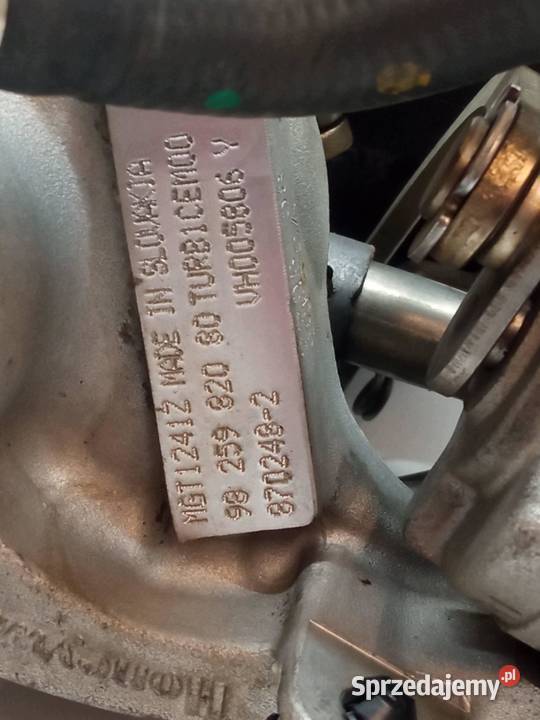 TURBOSPRĘŻARKA 9825982080 12 THP TURBO PURETECH Rok produkcji 2018 Turbosprężarki Silniki i osprzęt sprzedam