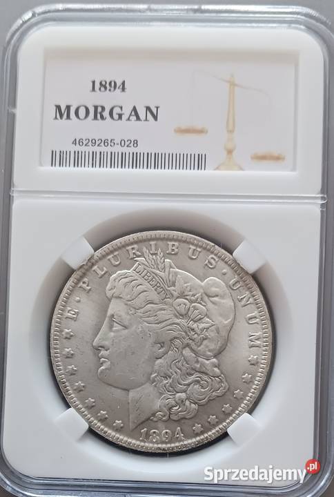 1 Dolar USA Morgan 1894 r men S Slab Kopia Konin