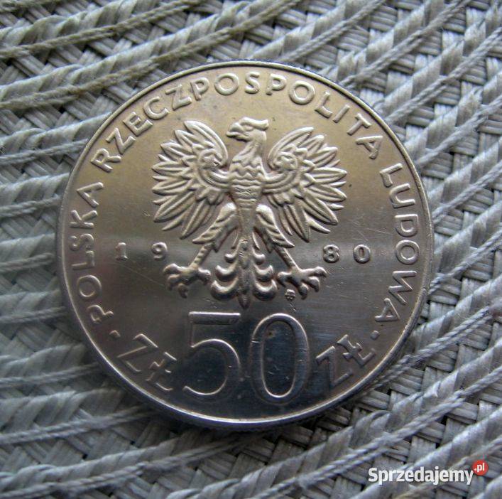 Polska 50 1980r Bolesław I Chrobry Antyki, Sztuka, Kolekcje Kalisz sprzedam