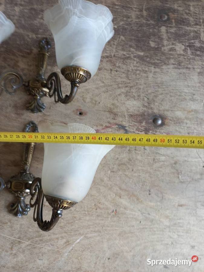 Kinkiety mosiężne z czasów PRL mazowieckie Warszawa