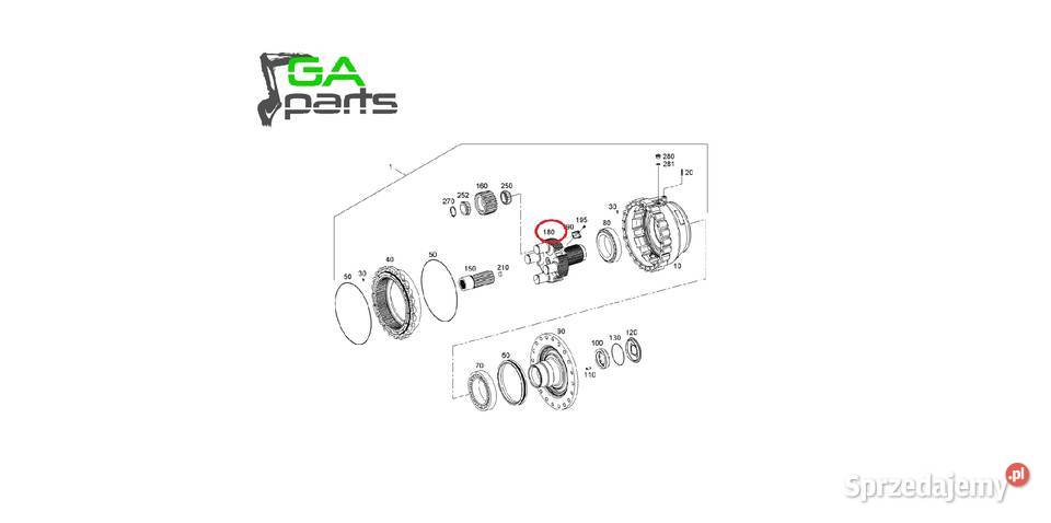 NOŚNIK KÓŁ PLANETARNYCH LIEBHERR 10045579 ZF Olsztyn