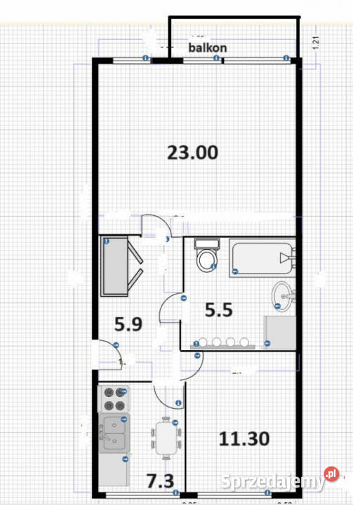 sprzedaży mieszkania 53m2 2pok Lublin