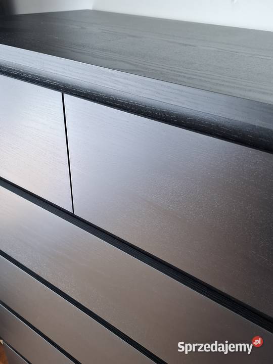 Komoda IKEA MALM 6 szuflad czarnobrązowa stan Komody Szczecin