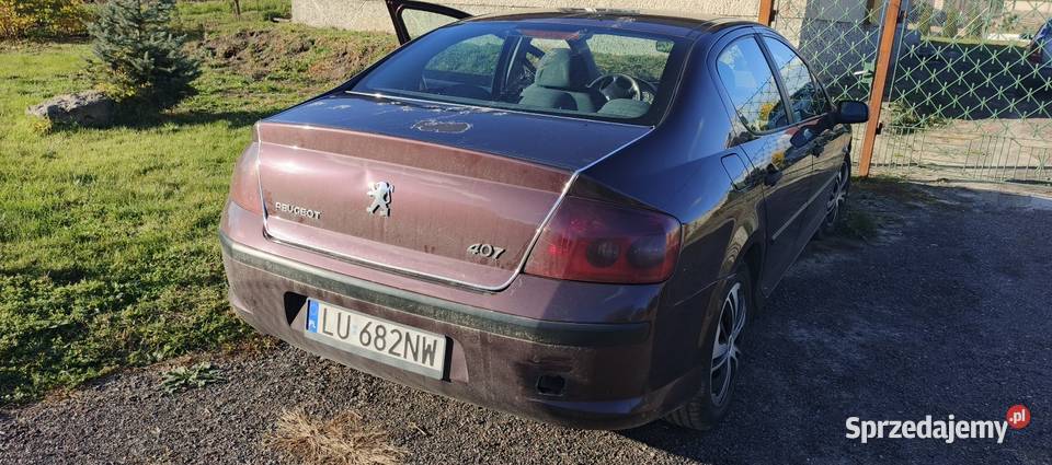 Sprzedam Peugeota 407 diesel 16 turbo pełnej Rok produkcji 2004 Krasnystaw