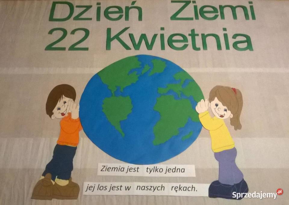 Dekoracje na Dzień Ziemi z brystolu