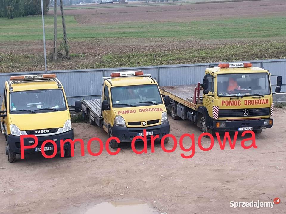 Pomoc drogowa transport maszyn materiałów Dąbrowa Białostocka