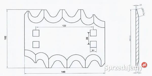 Nóż paszowozu FM19115 Do maszyn uprawowych Kamionna sprzedam