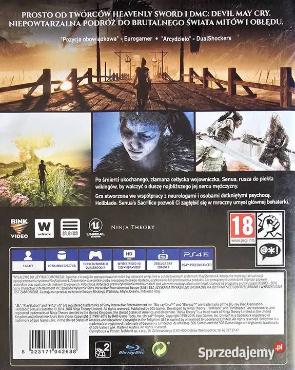 HELLBLADE SENUAS SACRIFICE PLAYSTATION 4 4 5 Kraków