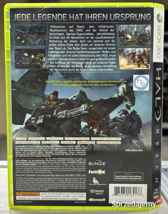 Halo Reach Xbox 360 Elbląg