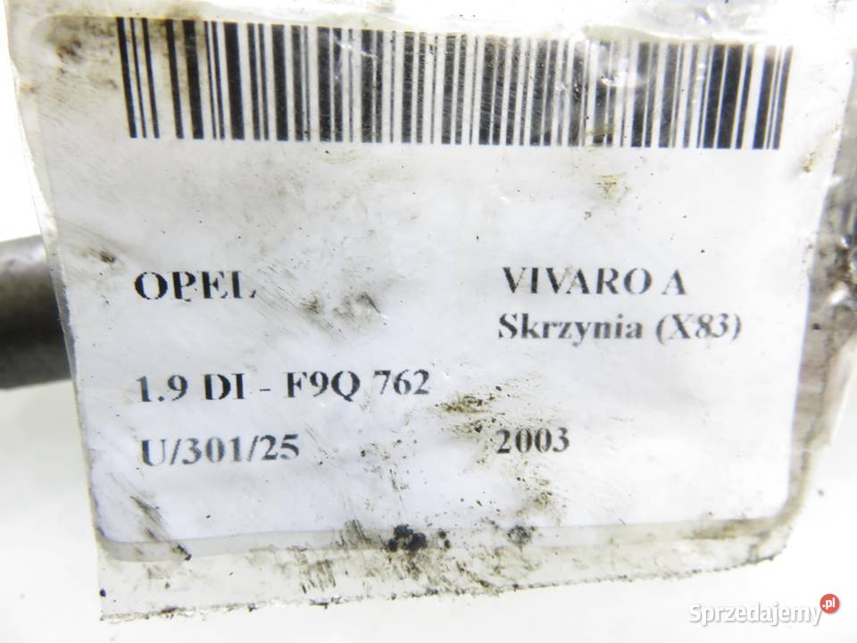 WTRYSKIWACZ OPEL VIVARO A 19 DI 0445110146