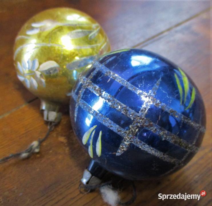 Bombki Szklane lata 60 PRL Nieporęt