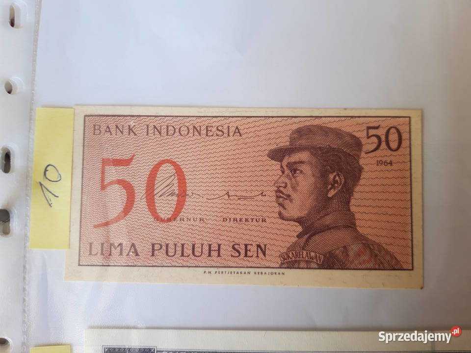 Banknot kolekcjonerski Paragwaj Laos Indonezja Ruda Śląska