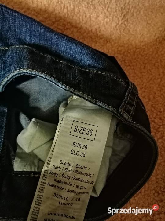 Nowe Granatowe Dżinsowe Spodenki jeansowe Szorty Leszno