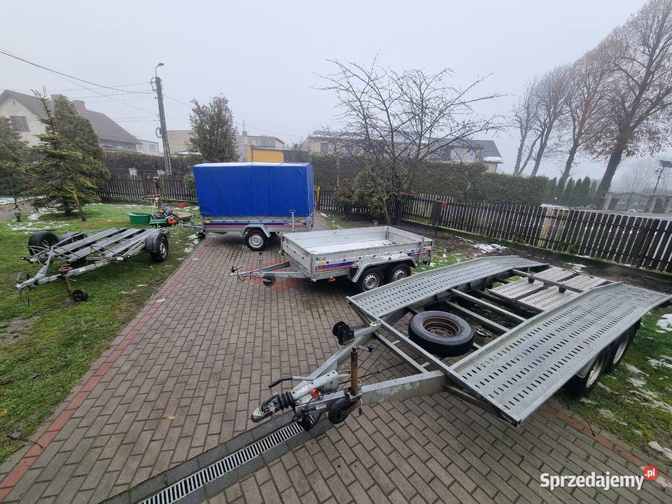 wypożyczenie lawety wynajem przyczepki przewóz Wojnowice