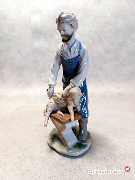 LIPPELSDORF 11666 Owczy fryzjer Strzyżenie owiec Porcelana i szkło Jawor