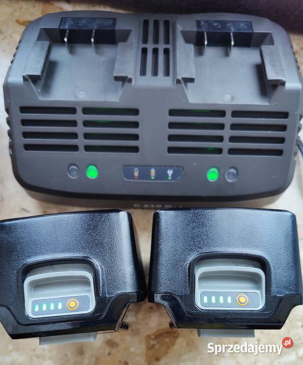 STIGA Bateria E24 2 sztuki 20 V 4 Ah Ładowarka C