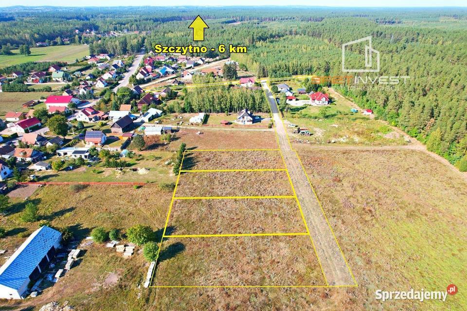 Działki budowlane koło Szczytna Płozy sprzedam