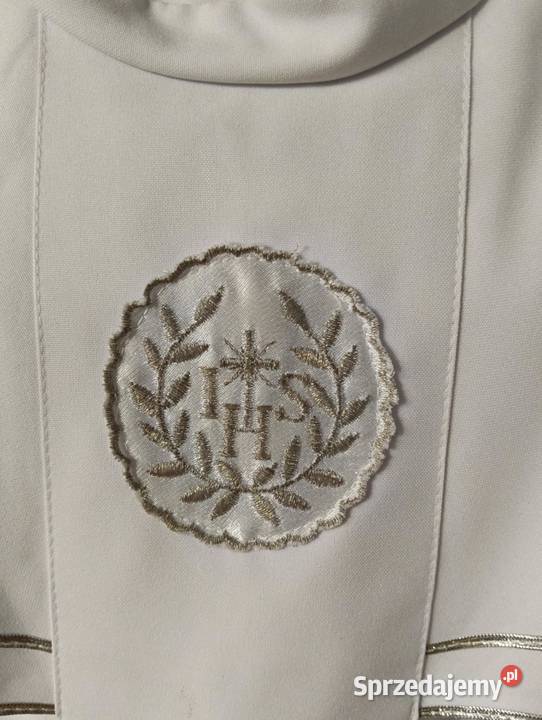 Alba komunijna chłopięca krótka z oblamówką chłopiec Kielce